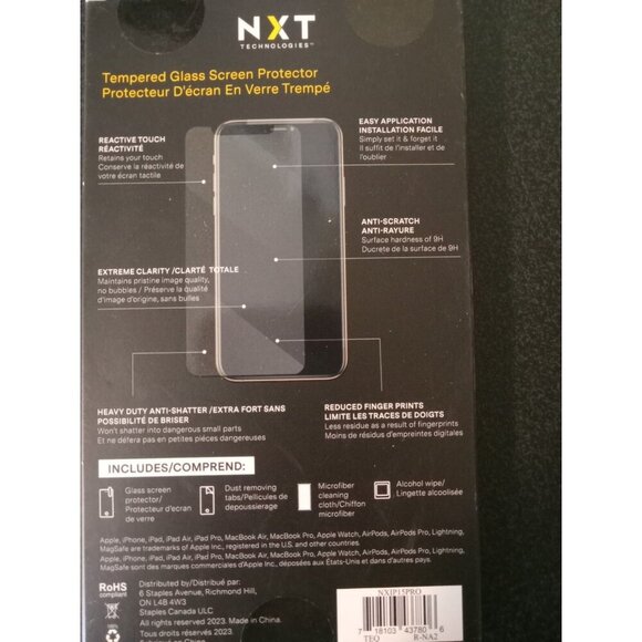 Tempered Glass Screen Protector for iPhone 15 Pro – Anti-Scratch – New - Picture 2 of 2
